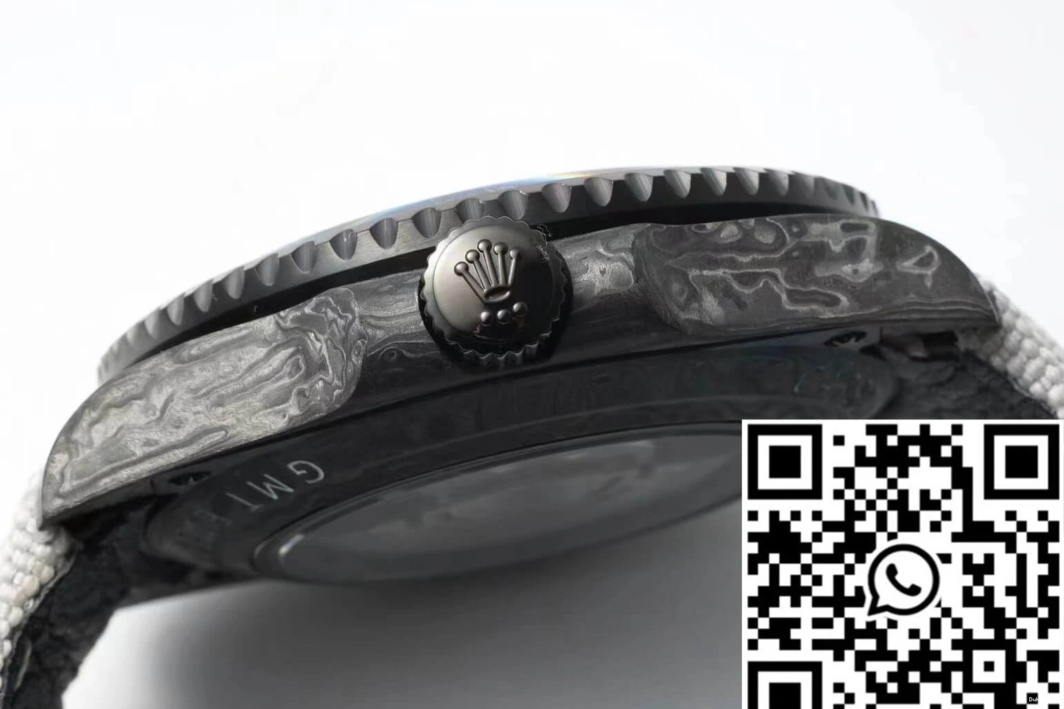 Carbon II Dial GMT-MASTER Rolex Fiber Fabric Diw Strap 1224